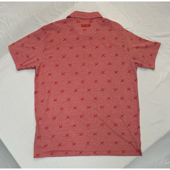 Dixon Flannel Company Heathered Red Finney Logo Premium Polo Shirt Mens Size XL - Picture 7 of 10
